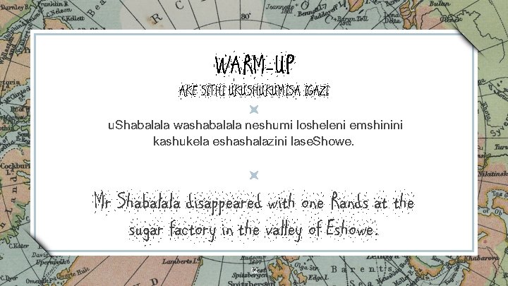 WARM-UP AKE SITHI UKUSHUKUMISA IGAZI u. Shabalala washabalala neshumi losheleni emshinini kashukela eshashalazini lase. WARM-UP AKE SITHI UKUSHUKUMISA IGAZI u. Shabalala washabalala neshumi losheleni emshinini kashukela eshashalazini lase.