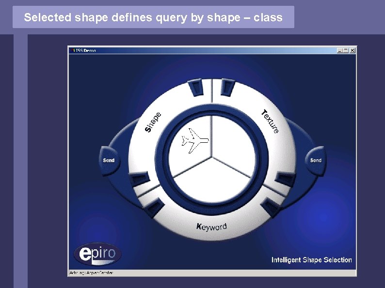 Selected shape defines query by shape – class 