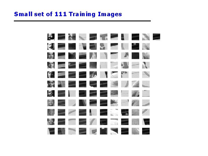 Small set of 111 Training Images 