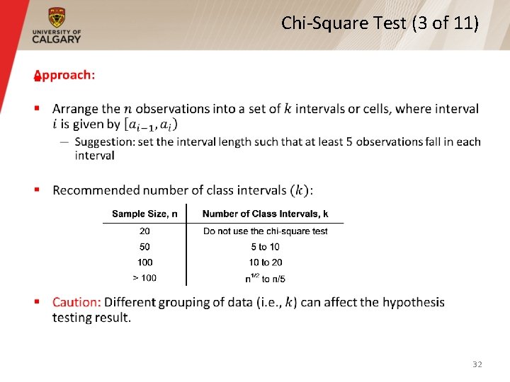 Chi-Square Test (3 of 11) § 32 