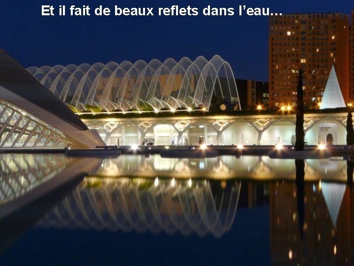 Et il fait de beaux reflets dans l’eau… 