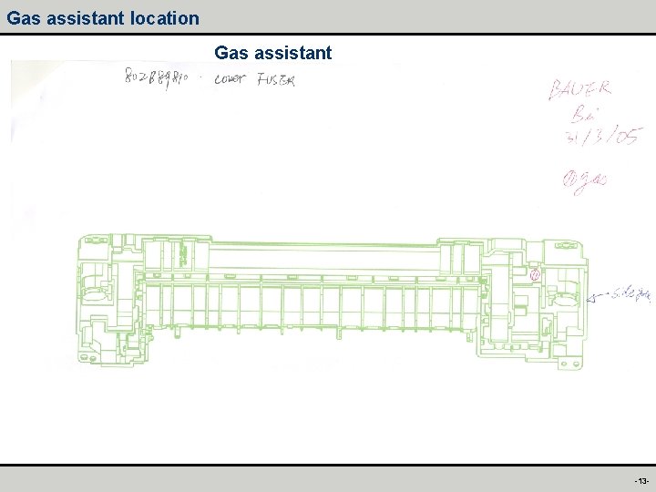 Gas assistant location Gas assistant -13 - 