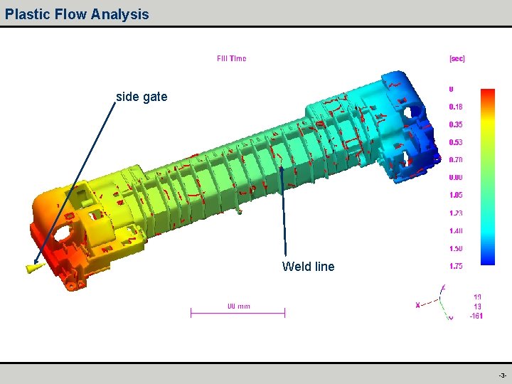 Plastic Flow Analysis side gate Weld line -3 - 
