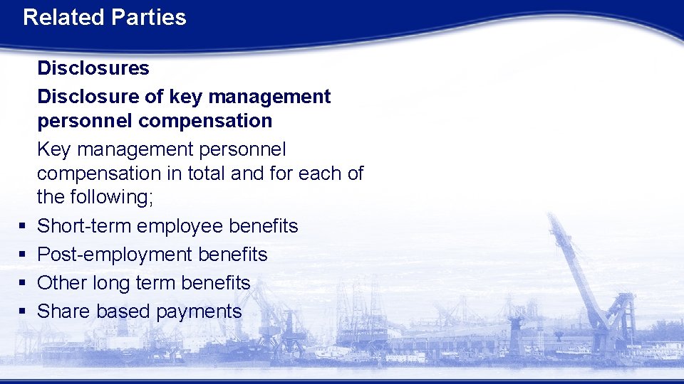 Related Parties § § Disclosures Disclosure of key management personnel compensation Key management personnel