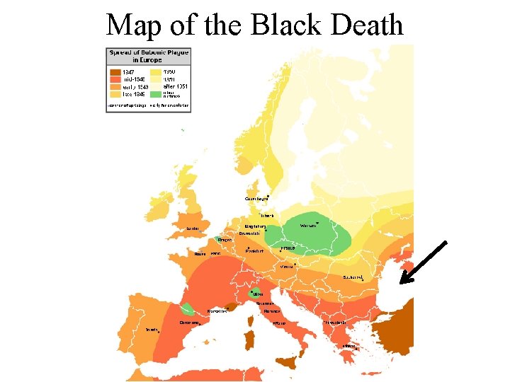 Map of the Black Death 