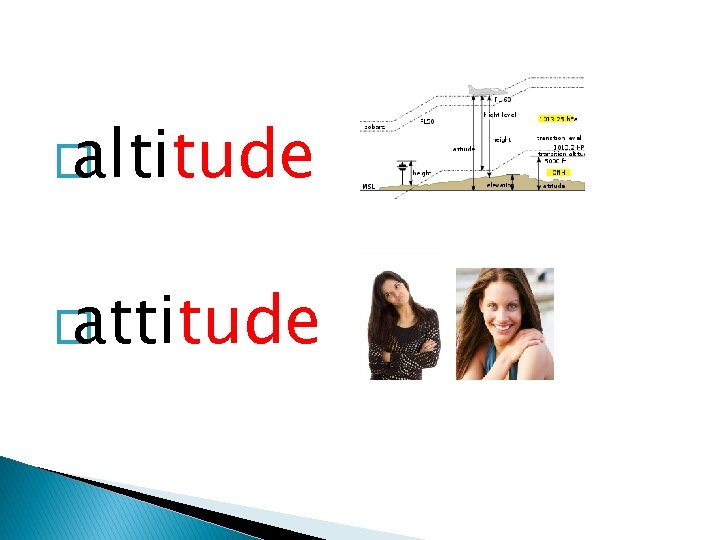 � altitude � attitude � altitude � attitude