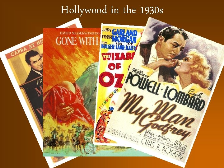 Hollywood in the 1930 s 