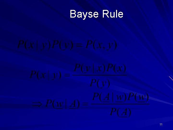Bayse Rule 11 