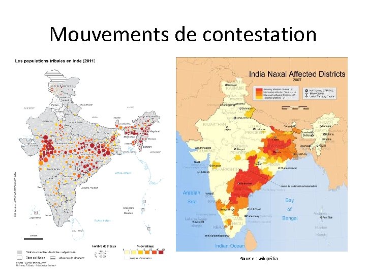 Mouvements de contestation Source : wikipédia 