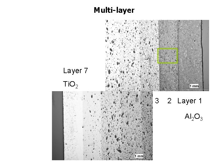 Multi-layer Layer 7 Ti. O 2 3 2 Layer 1 Al 2 O 3
