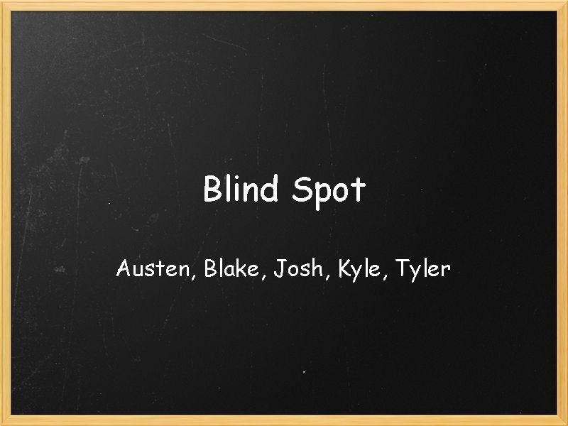 Blind Spot Austen, Blake, Josh, Kyle, Tyler 