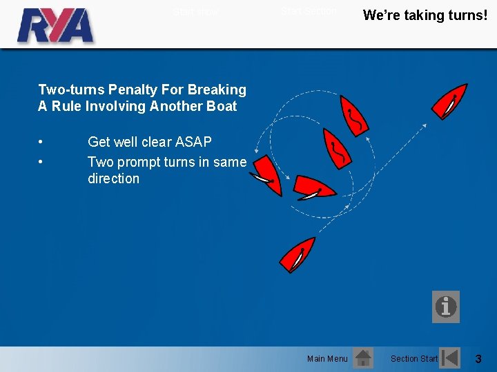 Start show Start Section We’re taking turns! Two-turns Penalty For Breaking A Rule Involving