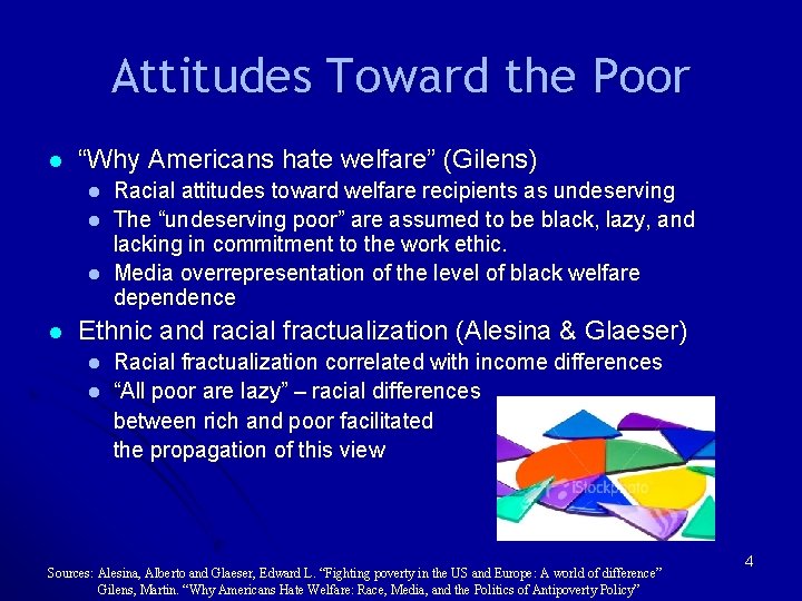Attitudes Toward the Poor l “Why Americans hate welfare” (Gilens) l l Racial attitudes Attitudes Toward the Poor l “Why Americans hate welfare” (Gilens) l l Racial attitudes