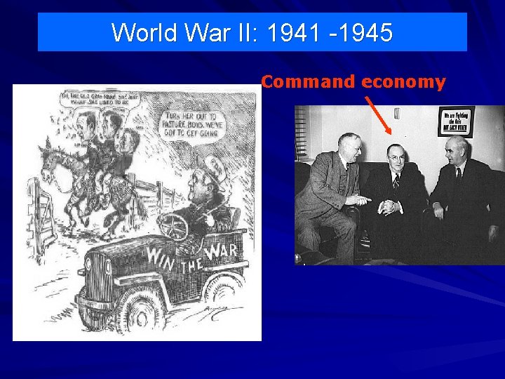 World War II: 1941 -1945 Command economy 