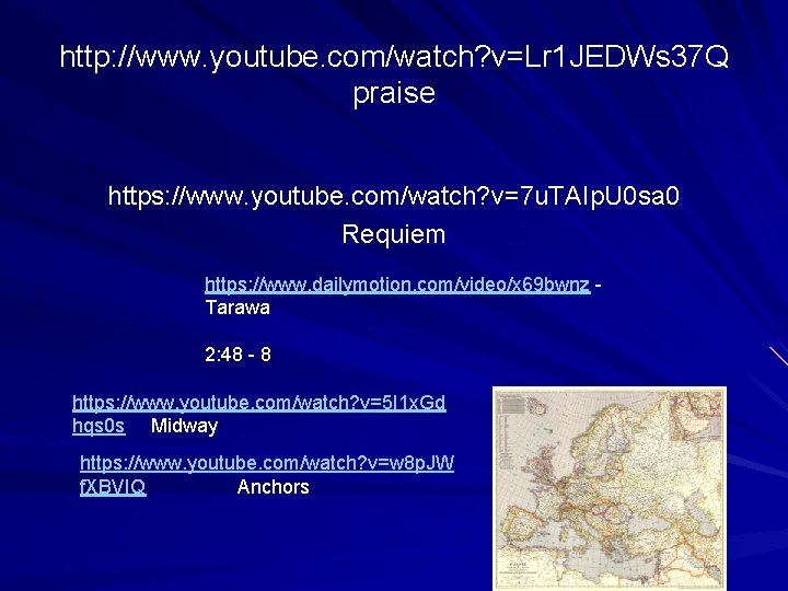 http: //www. youtube. com/watch? v=Lr 1 JEDWs 37 Q praise https: //www. youtube. com/watch?