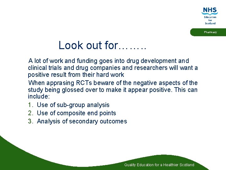 Pharmacy Look out for……. . A lot of work and funding goes into drug