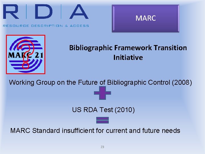 Bibliographic Framework Transition Initiative Working Group on the Future of Bibliographic Control (2008) US