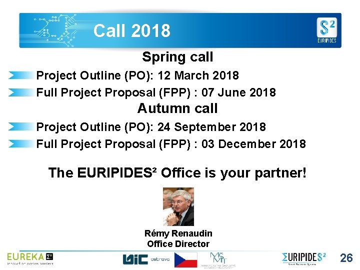 Call 2018 Spring call Project Outline (PO): 12 March 2018 Full Project Proposal (FPP)