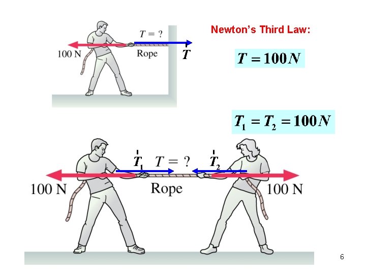 Newton’s Third Law: 6 