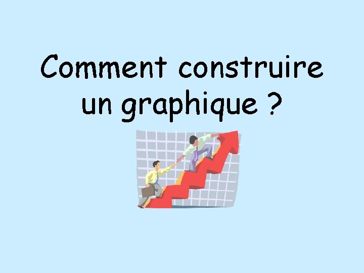 Comment construire un graphique ? 