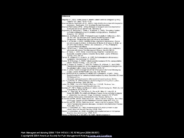 Patient Controlled Analgesia Pca Ms M Miaskaoski Pain