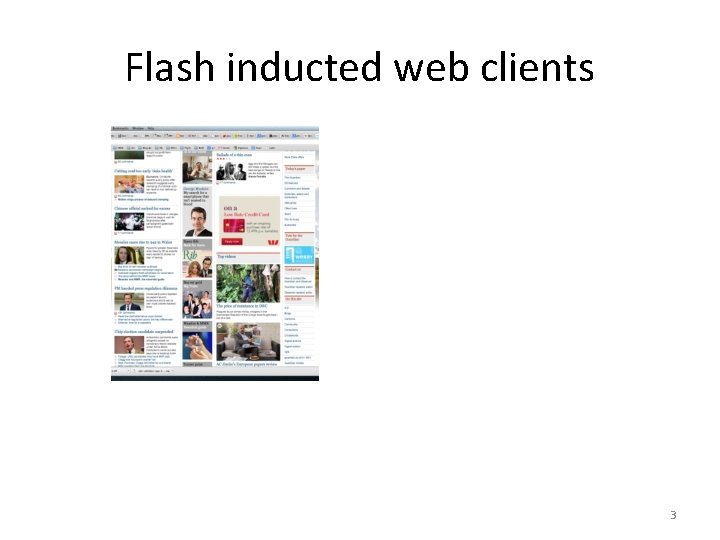 Flash inducted web clients 3 