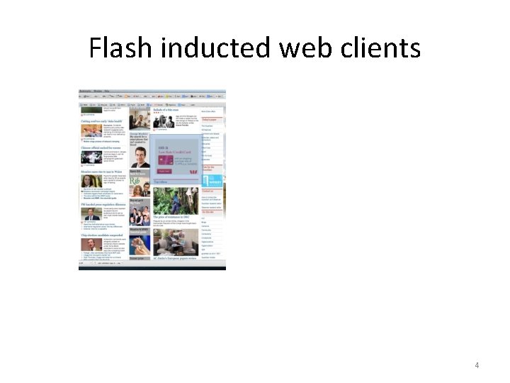 Flash inducted web clients 4 