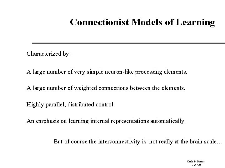 CS 4700 Foundations of Artificial Intelligence Prof Carla