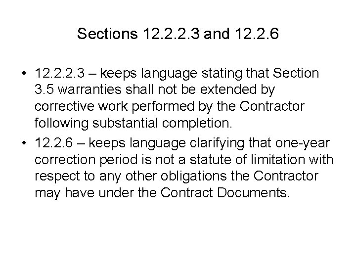 Sections 12. 2. 2. 3 and 12. 2. 6 • 12. 2. 2. 3 Sections 12. 2. 2. 3 and 12. 2. 6 • 12. 2. 2. 3