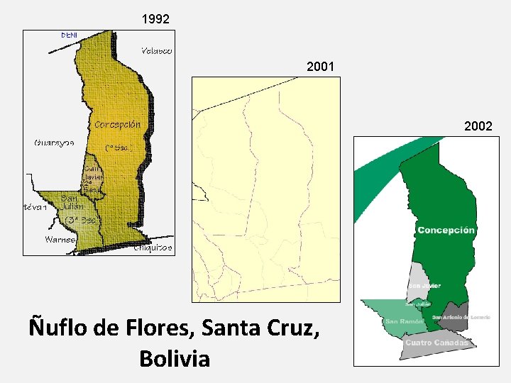 1992 2001 2002 Ñuflo de Flores, Santa Cruz, Bolivia 