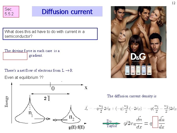 12 Sec. 5. 5. 2 Diffusion current What does this ad have to do 12 Sec. 5. 5. 2 Diffusion current What does this ad have to do