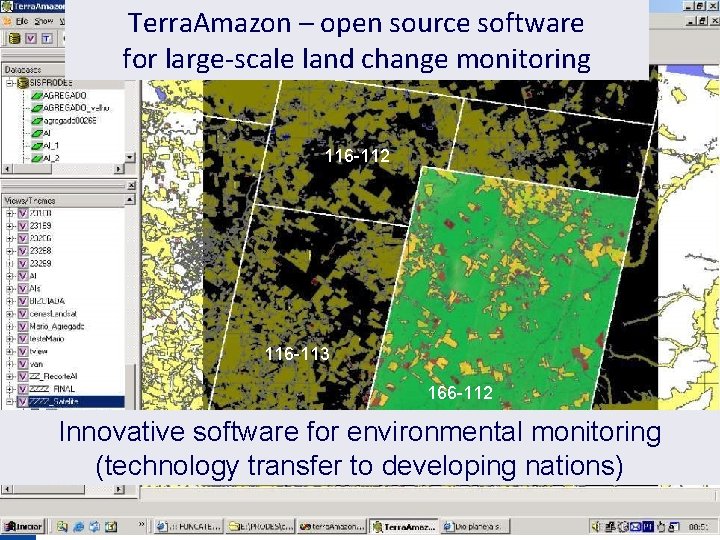 Terra. Amazon – open source software for large-scale land change monitoring 116 -112 116