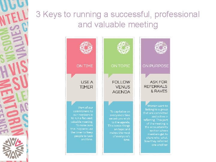 3 Keys to running a successful, professional and valuable meeting 