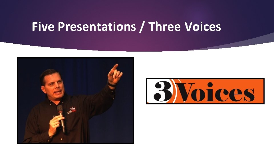 Five Presentations / Three Voices 