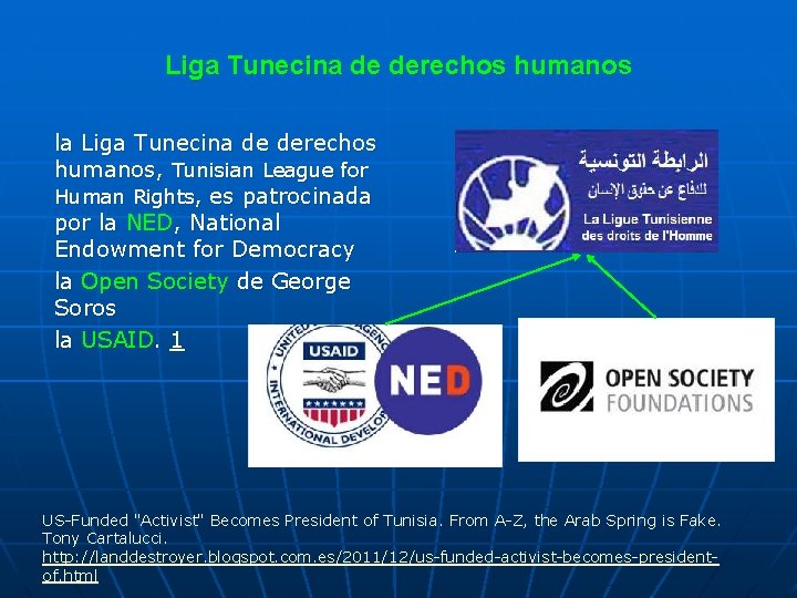 Liga Tunecina de derechos humanos la Liga Tunecina de derechos humanos, Tunisian League for