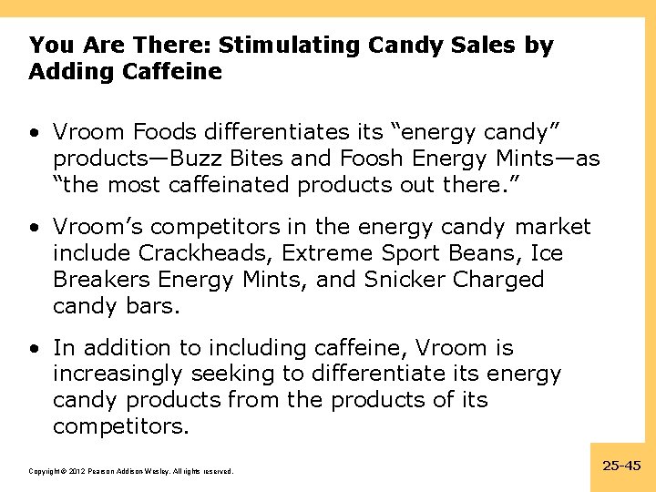 You Are There: Stimulating Candy Sales by Adding Caffeine • Vroom Foods differentiates its