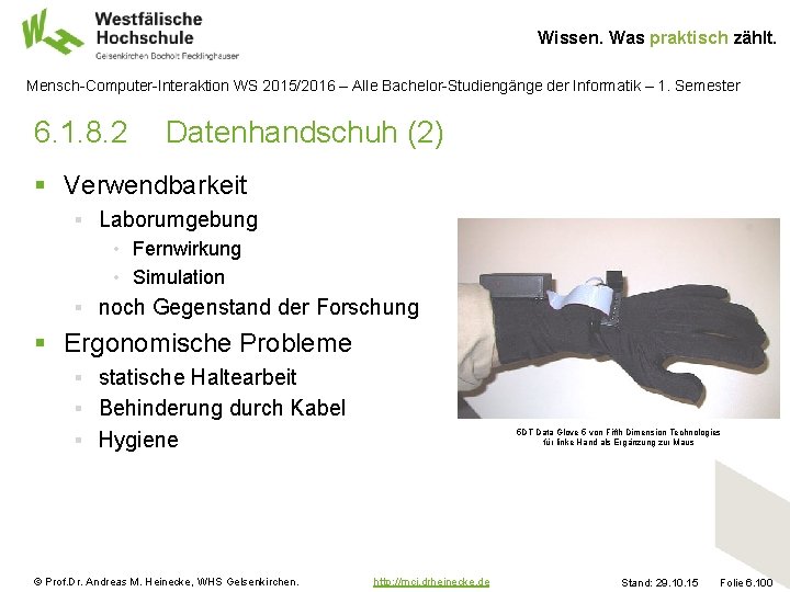 Wissen. Was praktisch zählt. Mensch-Computer-Interaktion WS 2015/2016 – Alle Bachelor-Studiengänge der Informatik – 1.
