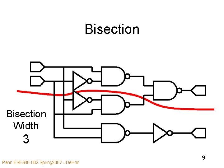 Bisection Width 3 Penn ESE 680 -002 Spring 2007 --De. Hon 9 Bisection Width 3 Penn ESE 680 -002 Spring 2007 --De. Hon 9