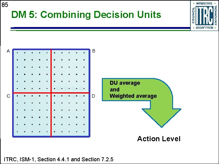 85 DM 5: Combining Decision Units DU average and Weighted average Action Level ITRC,