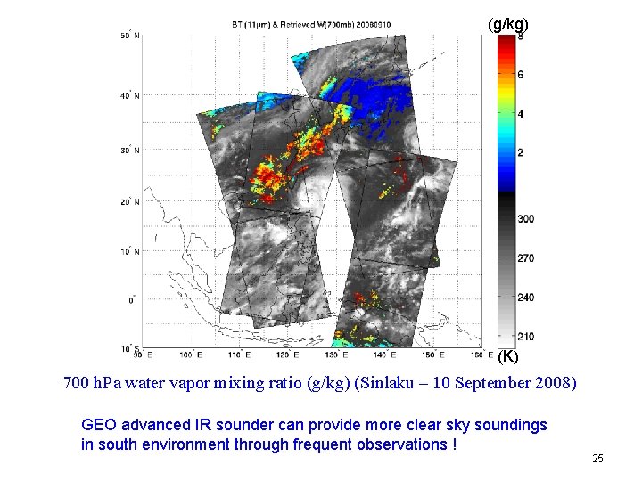 (g/kg) (K) 700 h. Pa water vapor mixing ratio (g/kg) (Sinlaku – 10 September