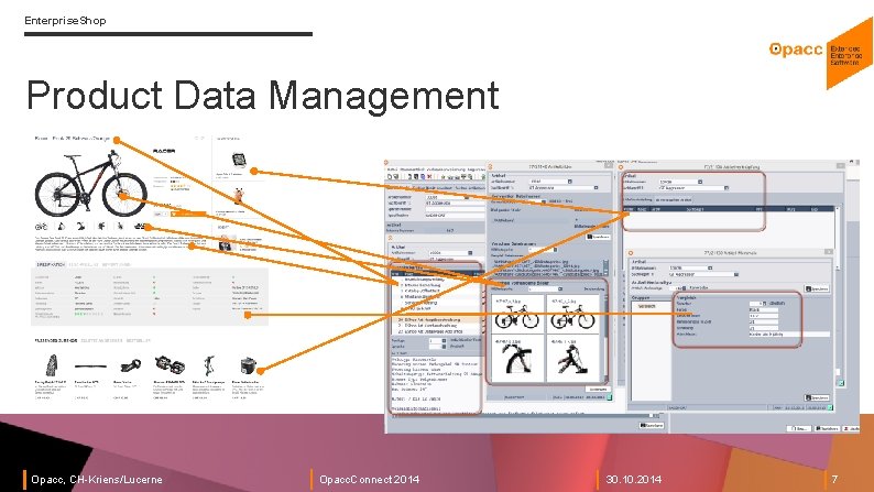 Enterprise. Shop Product Data Management Opacc, CH-Kriens/Lucerne Opacc. Connect 2014 30. 10. 2014 7