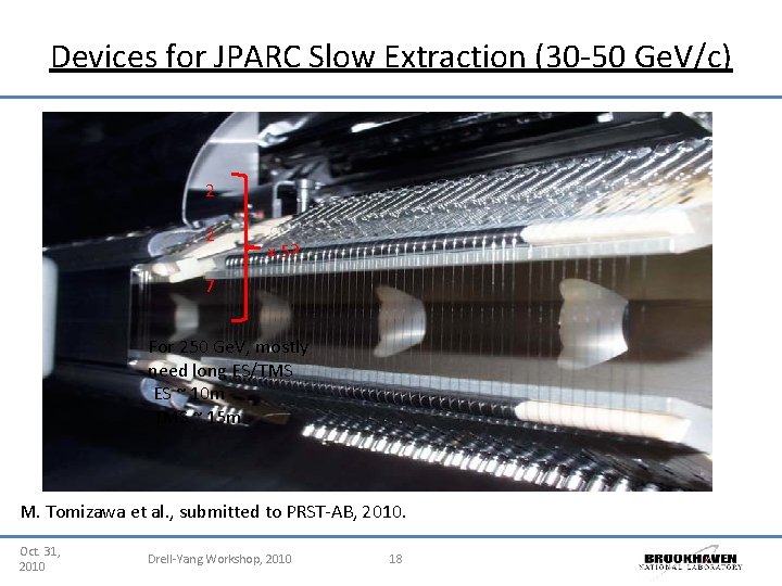 Devices for JPARC Slow Extraction (30 -50 Ge. V/c) 2 2 x 5? 7