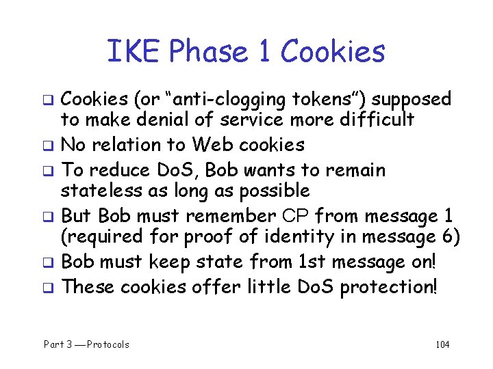 IKE Phase 1 Cookies (or “anti-clogging tokens”) supposed to make denial of service more