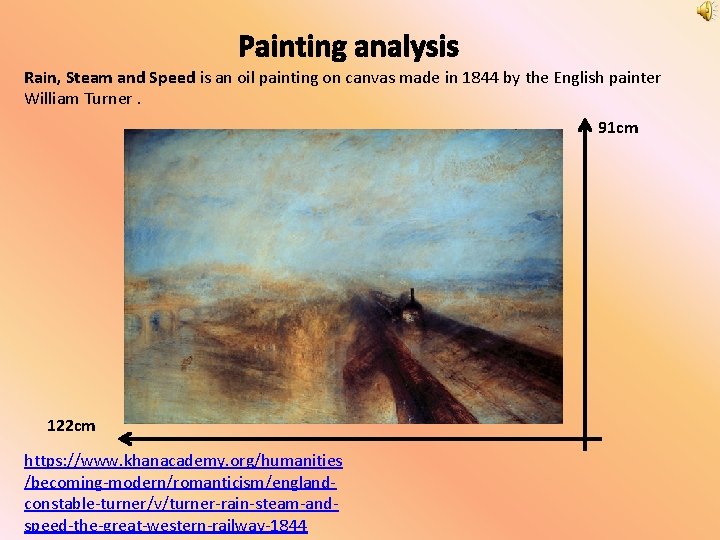 Painting analysis Rain, Steam and Speed is an oil painting on canvas made in