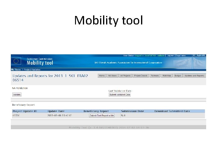 Mobility tool Mobility tool