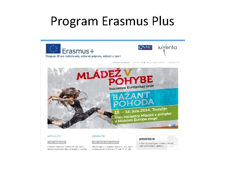 Program Erasmus Plus Program Erasmus Plus