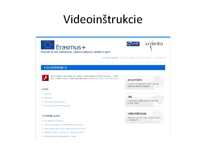 Videoinštrukcie Videoinštrukcie