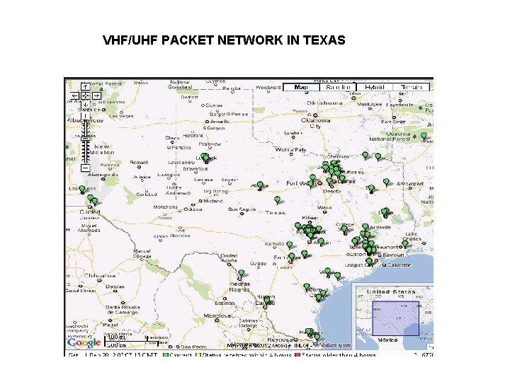 VHF/UHF PACKET NETWORK IN TEXAS 