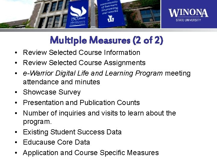 Multiple Measures (2 of 2) • Review Selected Course Information • Review Selected Course