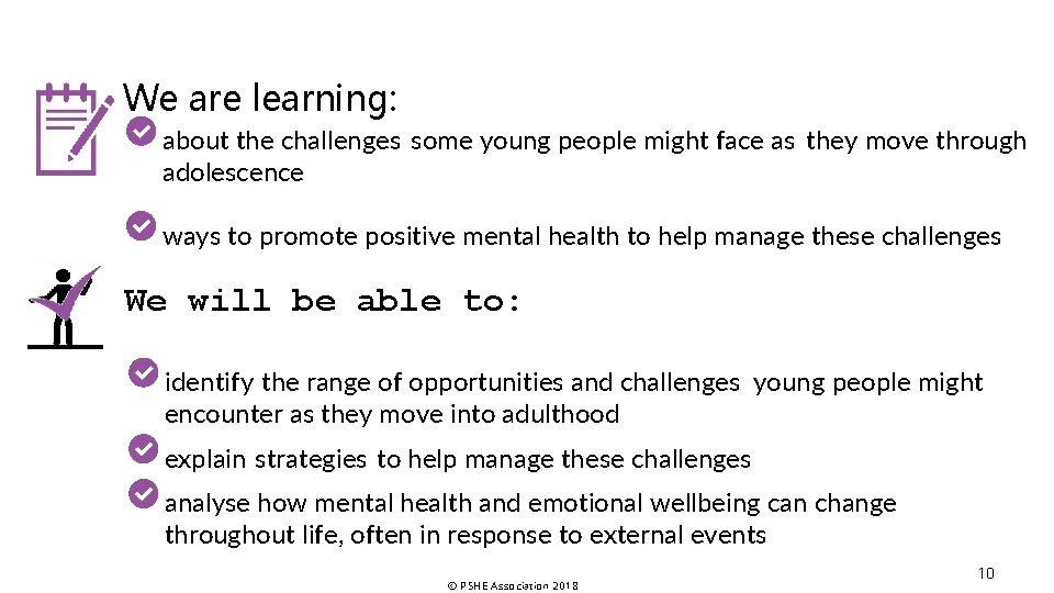 We are learning: about the challenges some young people might face as they move